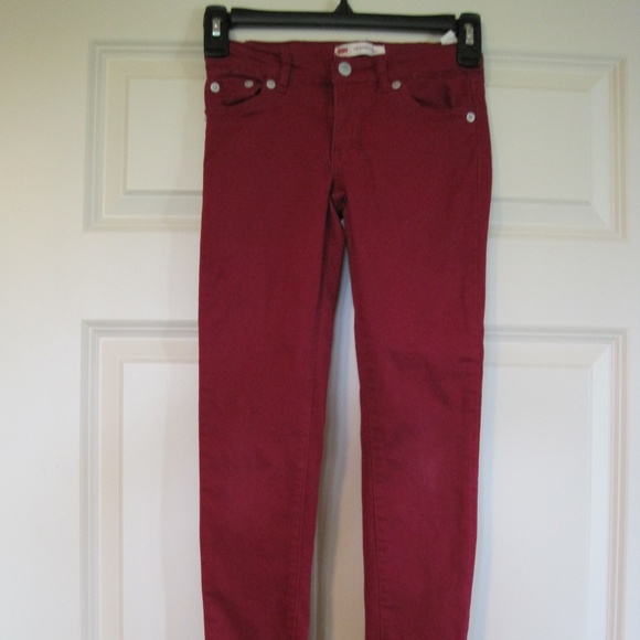 Levi 710 Super skinny raspberry colored sz 10 reg - Picture 3 of 5